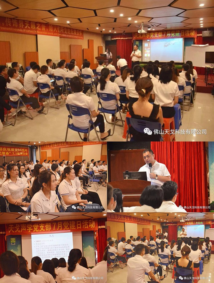 建黨節特輯，天戈聲學黨支部舉辦7月黨建日活動