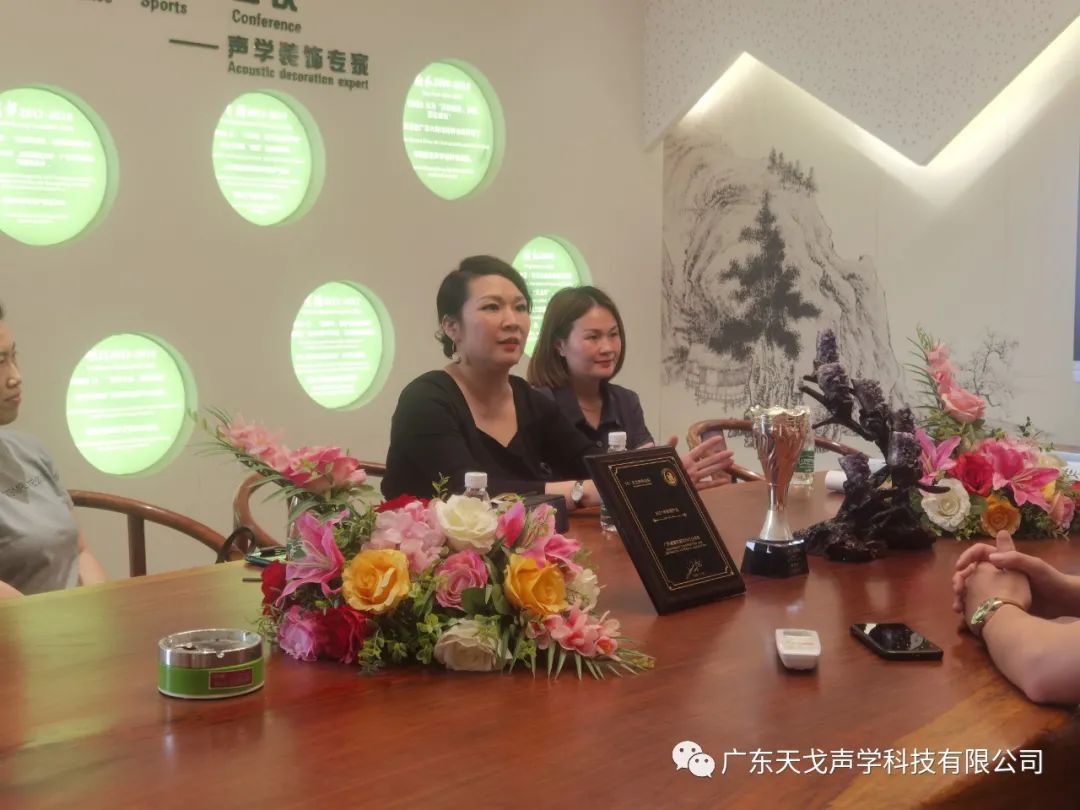 歡迎廣東省建筑裝飾設計行業協會蘭芳會長一行人蒞臨天戈指導工作-5