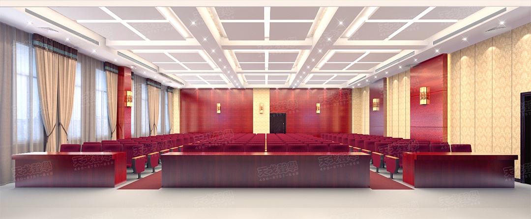 湖南桃江郵政多功能會議室-2