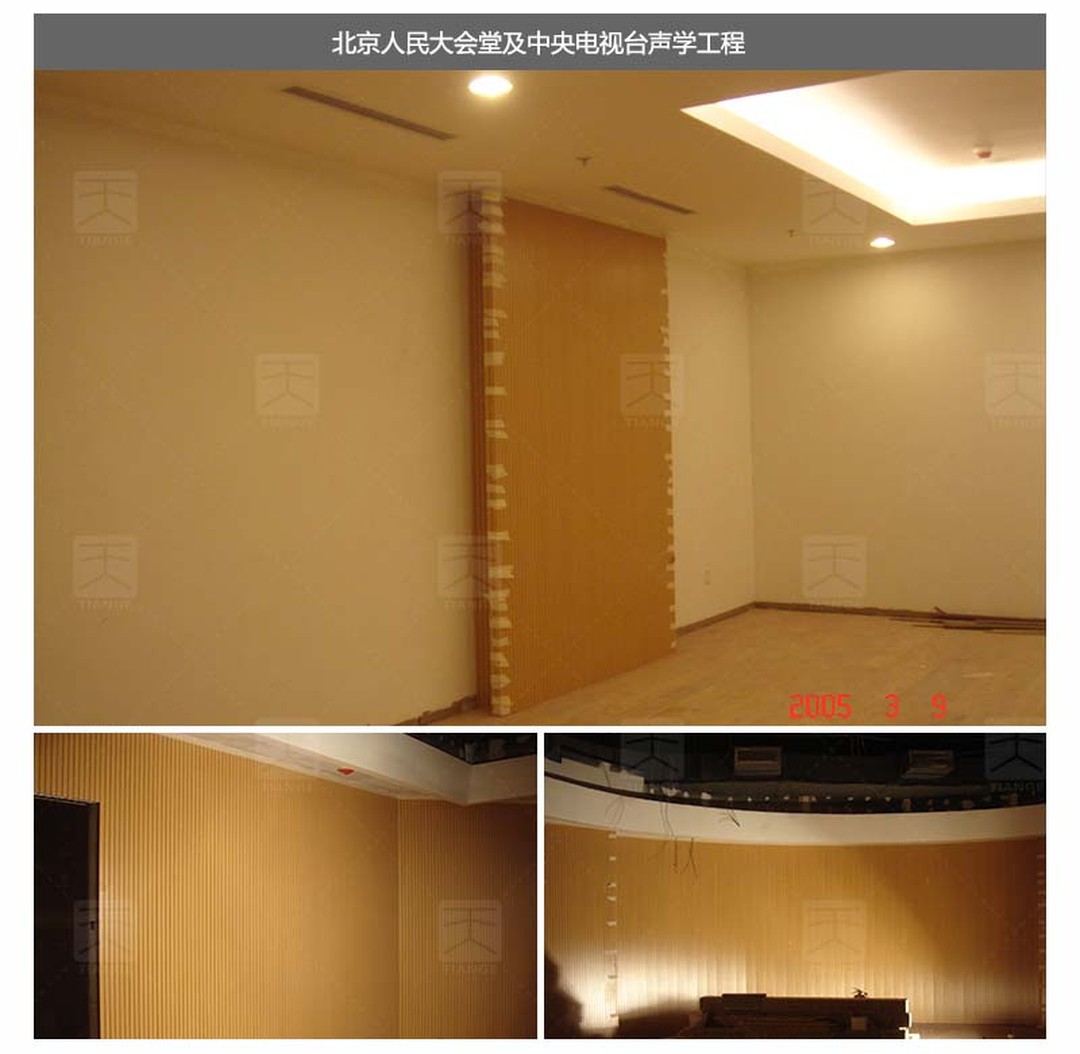 北京人民大會堂及中央電視臺聲學工程